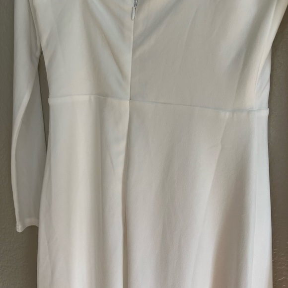 Lovingly Yours White Mesh Long Sleeve Maxi Dress - Picture 8 of 9